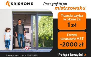 Wygraj mecz o ciepły dom! Okna KRISHOME w super cenach!
