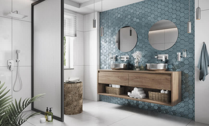 Kryształowa elegancja w łazience