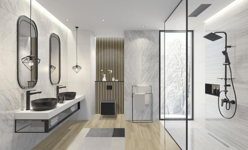 Łazienka w eleganckiej odsłonie