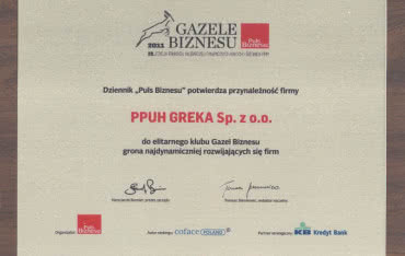 GreKa z Gazelą Biznesu