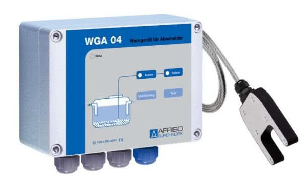 Urządzenie alarmujące do separatora oleju, benzyny i smaru z sondą