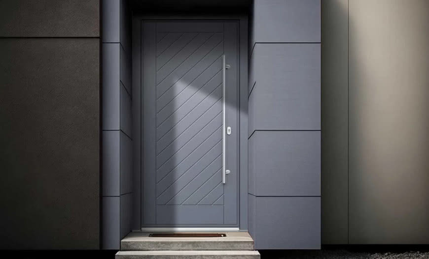 Nowość - drzwi wejściowe SOLANO 82 PVC 