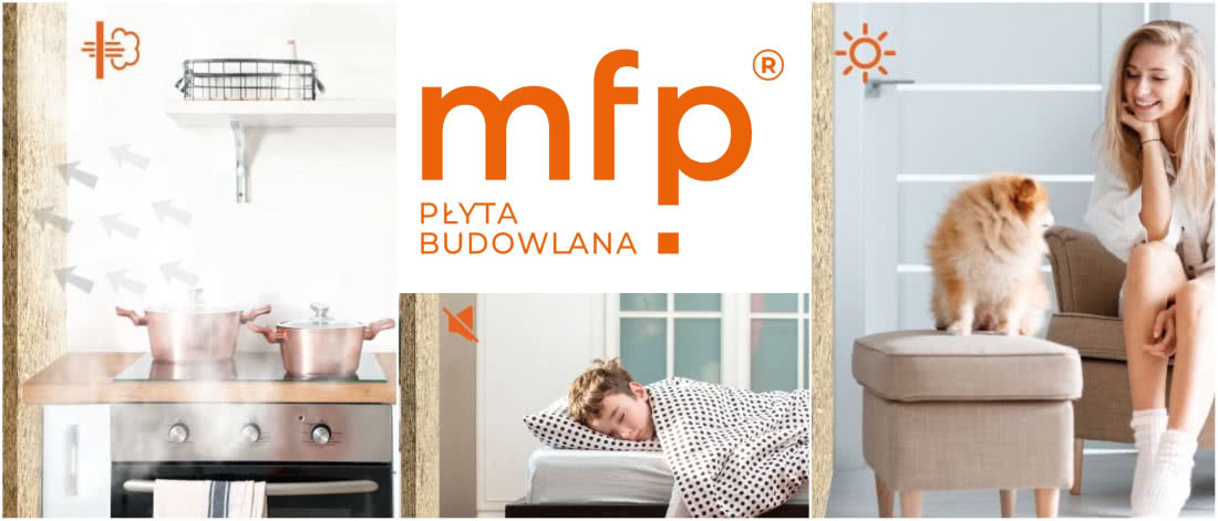 Właściwości płyt budowlanych mfp® firmy Pfleiderer