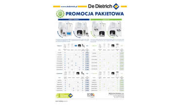 Promocja pakietowa kotłów De Dietrich