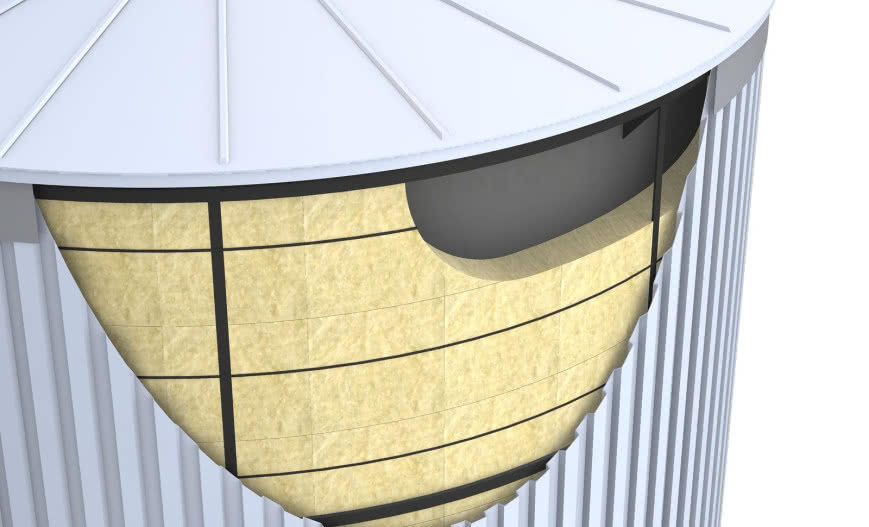 Płyty Paroc Pro Slab do izolacji zbiorników magazynujących i kotłów energetycznych