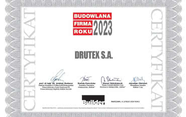 DRUTEX “Budowlaną Firmą Roku” 