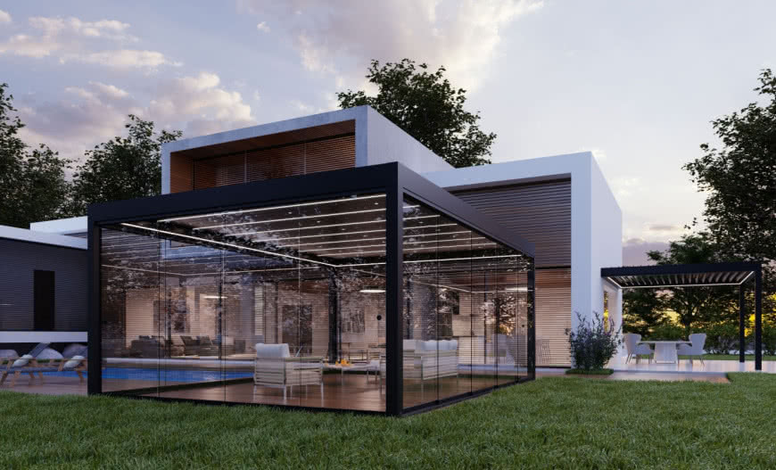 Taras przez cały rok? To możliwe dzięki zabudowie przesuwnej MB-OpenSlide