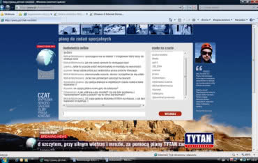 Relacje z czatu z rekordzistą montażu na wysokości