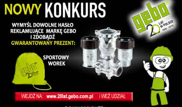 Lipcowy konkurs na jubileusz Gebo