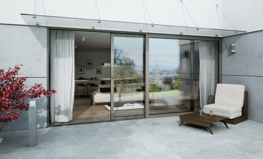 Wybór drzwi podnoszono-przesuwnych marki Aluprof