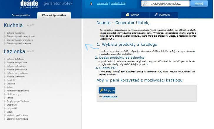 Deante udostępnia aplikację do tworzenia ulotek