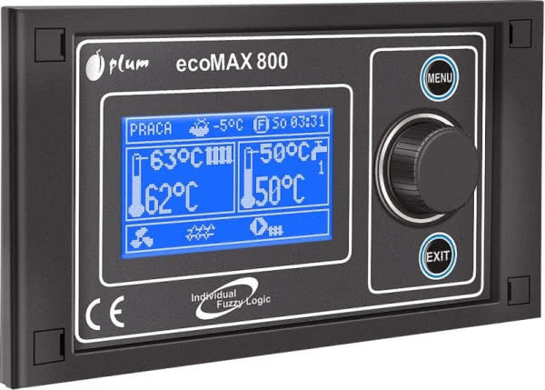 Sterownik kotła retortowego z podajnikiem ecoMAX 800 R