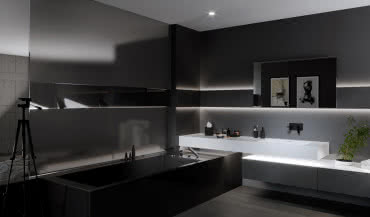 Baterie łazienkowe w czerni i bieli