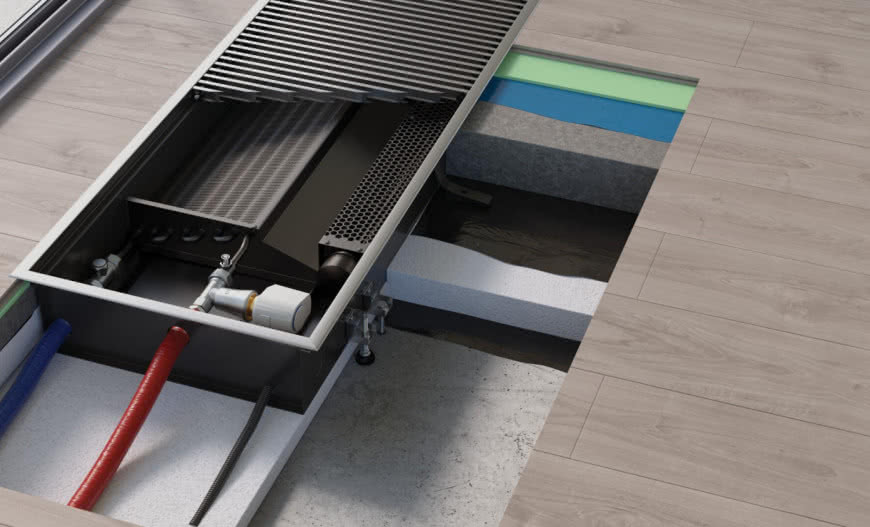 Eleganckie kratki do grzejników kanałowych Verano