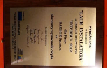 Wymiennik obrotowy Barbor wyróżniony