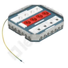 Puszka podłogowa 24 moduły, centralne wyjście kablowe, IP66