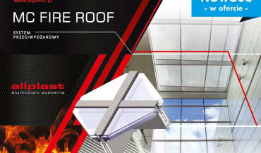 Przeciwpożarowe świetliki dachowe MC FIRE ROOF