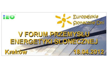 V Forum Przemysłu Energetyki Słonecznej
