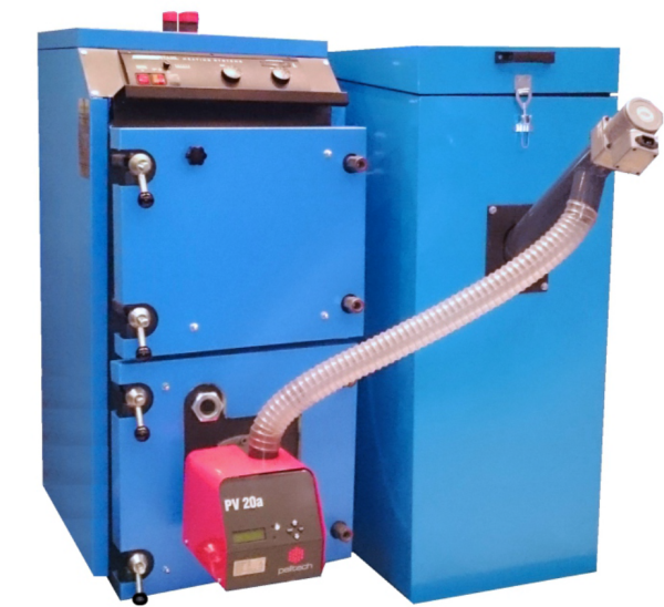 Niskotemperaturowy, 3-ciągowy kocioł dużej mocy PELLETSTAR