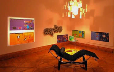 Grzejnik firmy Jaga na wystawie Ikony Designu