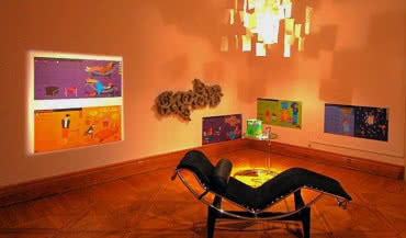 Grzejnik firmy Jaga na wystawie Ikony Designu