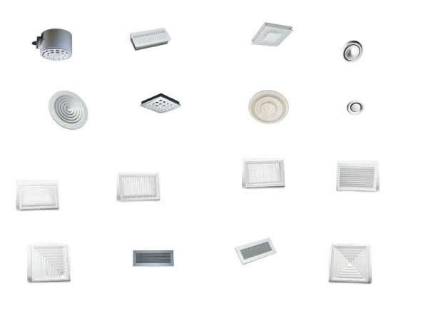 Kratki, anemostaty, nawiewniki