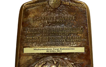 Monier Braas wyróżniony Złotym Akantem Budmy 2012