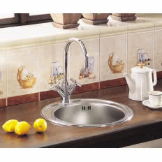 Zlewozmywak stalowy okrągły Cornetto Plus