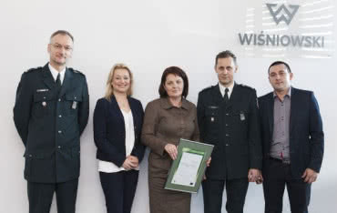 Certyfikat AEO dla Spółki Wiśniowski