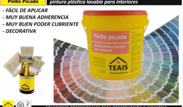 Akrylowa farba do wnętrz PINTURA PICADA marki TEAIS