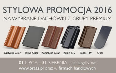 Promocja na wybrane dachówki premium BRAAS
