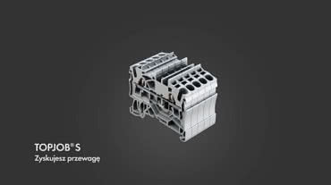 Złączki listwowe TOPJOB S z bezpieczną technologią zacisku Push-In CAGE CLAMP