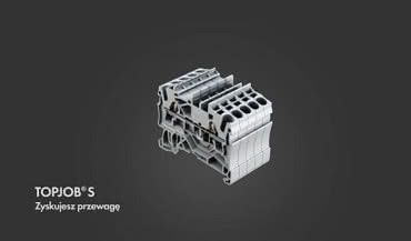 Złączki listwowe TOPJOB S z bezpieczną technologią zacisku Push-In CAGE CLAMP