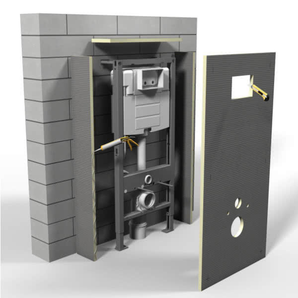 Zestaw do zabudowy stelaży WC