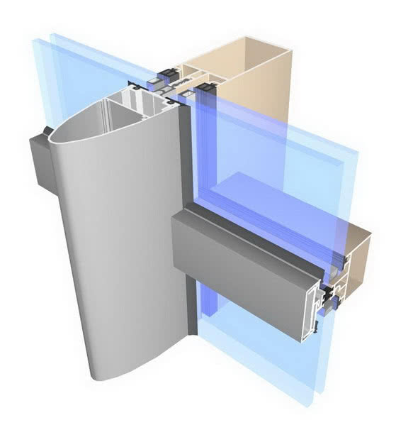 System lekkiej ściany osłonowej MC-Wall