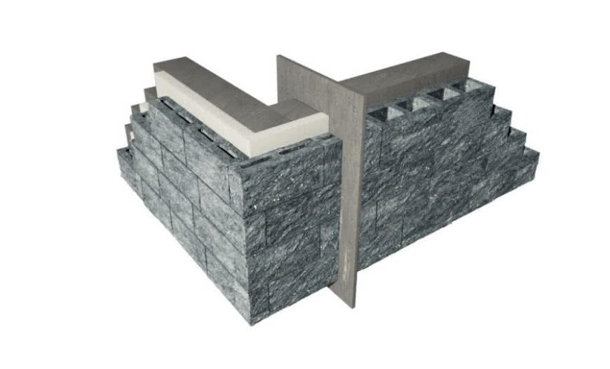 Ściany trójwarstwowe wykończone bloczkami elewacyjnymi TOM