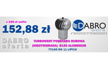 Podstawa rurowa Turbowent za 152,88 zł netto!