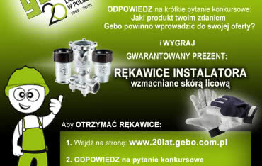 Nowy wrześniowy konkurs Gebo dla Instalatorów!