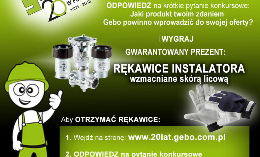 Nowy wrześniowy konkurs Gebo dla Instalatorów!