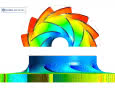 Współpraca wirnika z kierownicą odśrodkową w wielostopniowej pompie wirowej typu WH (Ansys CFD)