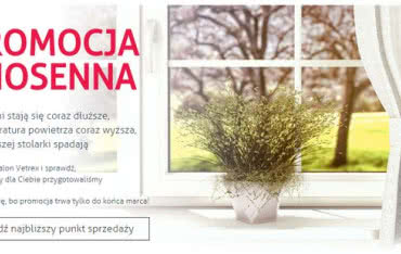 Wiosenne rabaty na stolarkę Vetrex