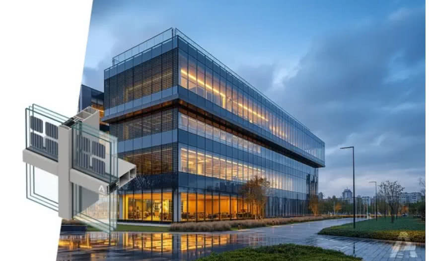 Fasada MB-SR50N PV od ALUPROF: fotowoltaika zintegrowana z elewacją