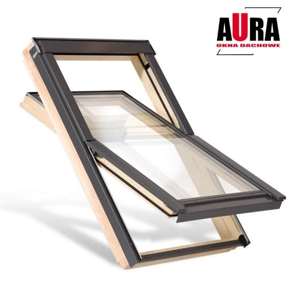 Drewniane okno dachowe AURA AVX