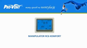 RC6 komfort - jak zmieniać ustawienia odzysku ciepła (bypass)