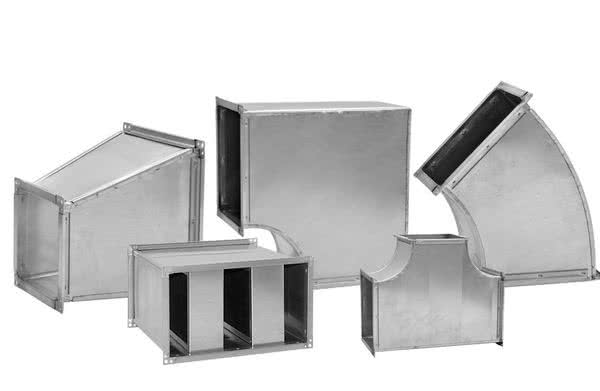 Przewody i kształtki o przekroju prostokątnym