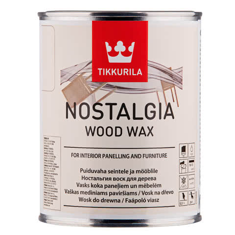 Ochronno-pielęgnacyjny wosk do drewna Tikkurila Nostalgia Wood Wax