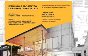 Konkurs "Kwadratowy Świat" firmy Galeco dla architektów