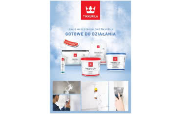 Nowa linia mas szpachlowych Tikkurila Presto