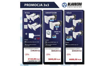 Produkty marki Blauberg w niższej cenie