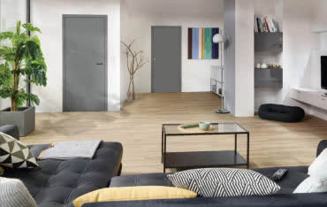 Drzwi wewnętrzne Hörmann dostępne również w modnym kolorze popielatym